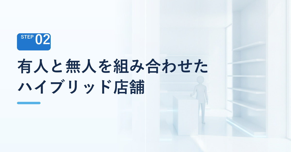 有人と無人を組み合わせた「ハイブリッド店舗」の運用メリット