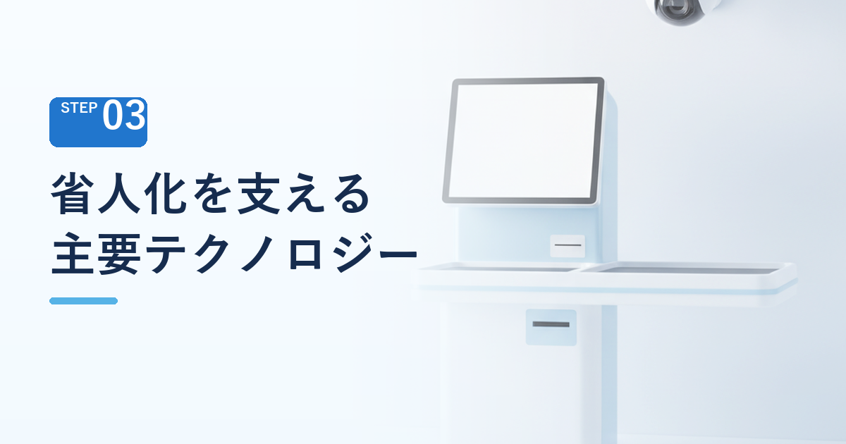店舗省人化・スマートストア化を支える主要テクノロジー