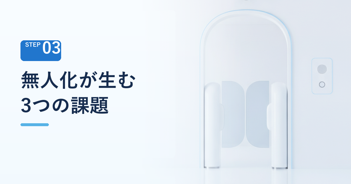 無人化が生む3つの課題